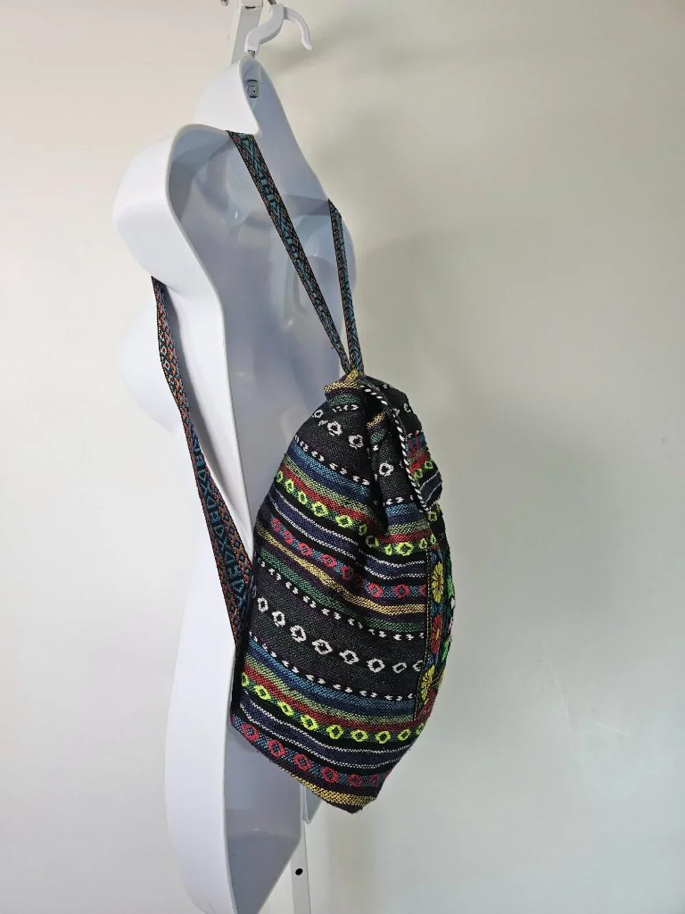 Unbranded Backpack Jerusalem Hippie Boho Festival Multi-Color